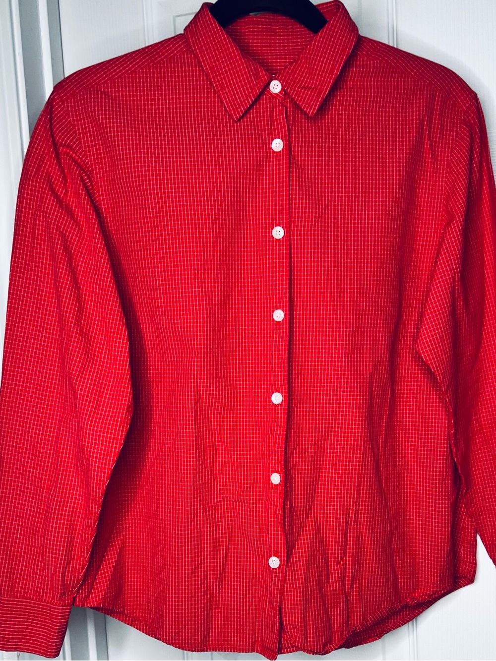 Pendleton (Oregon)  Boys Red/White Button-Up Dress Shirt - Classic Collar